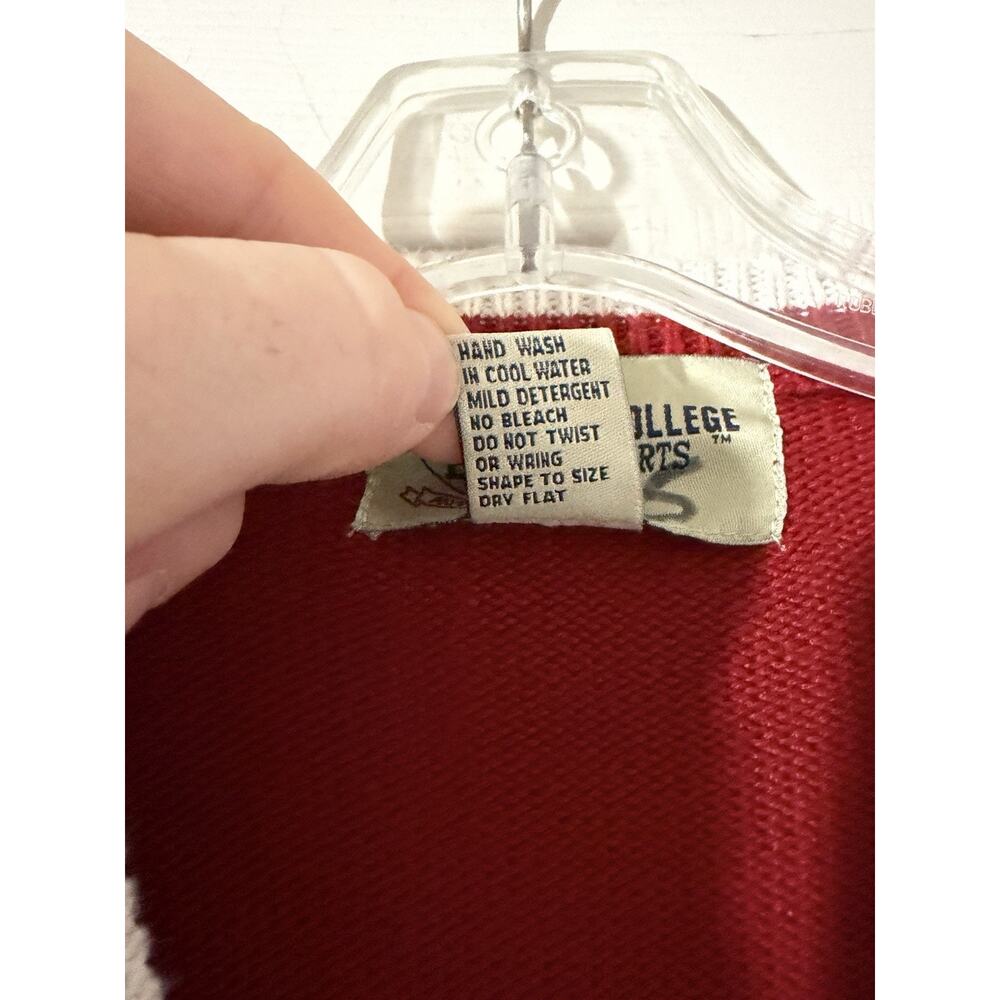 Vintage Joe College IU Cardigan Sweater Sz M Big Ten NCAA - Picture 3 of 6